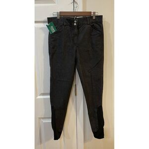 Dover Saddlery Windham‎ Jersey Breech Pants  Sz 30 Black Denim Women's/juniors